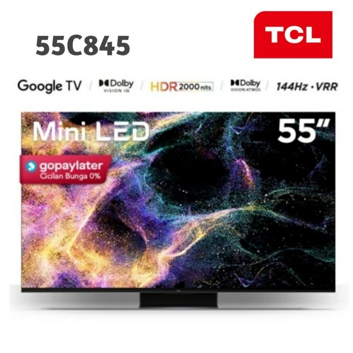 TCL 55C845 MiniLED 4K 144Hz Google TV 55"